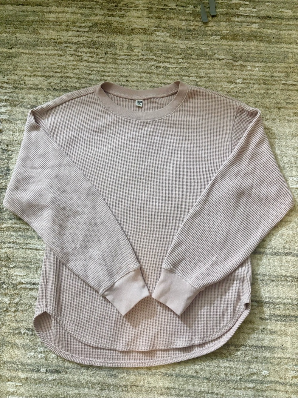 Uniqlo Women's Waffle Crewneck Sweater